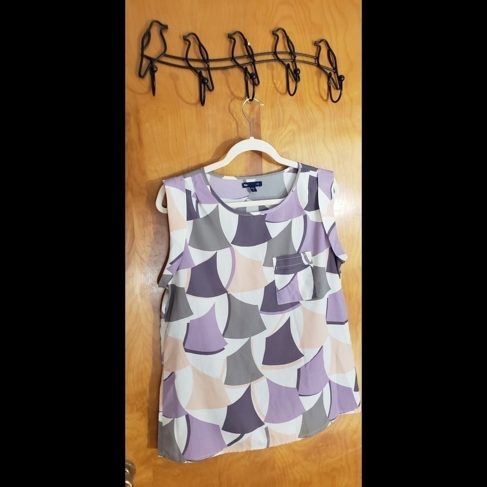 Gap Printed Sleeveless Blouse